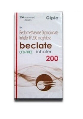 Beclate Inhaler (Beclometasone inhaler) 200 mdi
