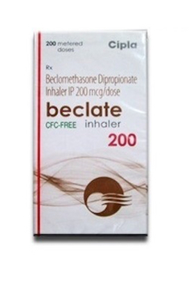 Beclate Inhaler (Beclometasone inhaler) 200 mdi