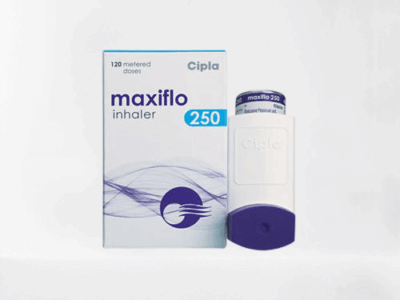 maxiflo inhaler 250, 150 Fluticasone propionate inhaler aerosol inhalation