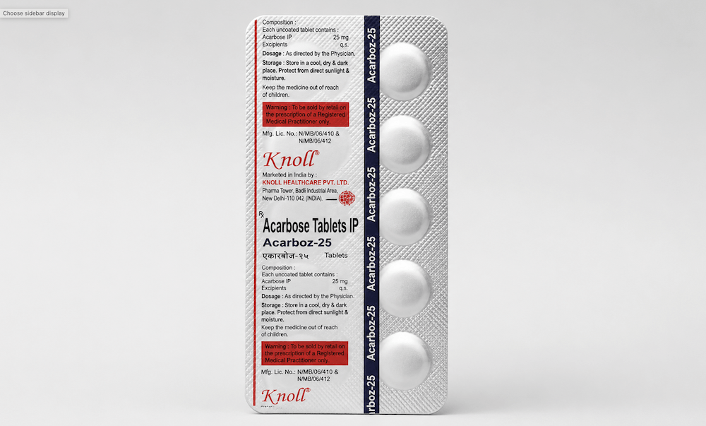 Acarbose 25 mg Generic Acarbose 25 MG